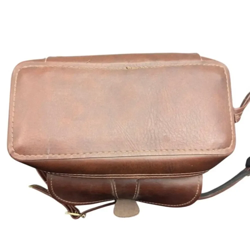Sears Roebuck and Co Brown Leather Camera Bag T08-01 Korea